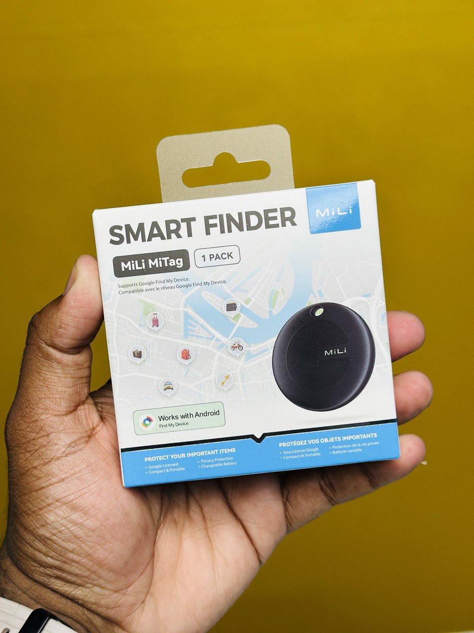 MiLi MiTag Android Location Tracker Device – Compatible with Google’s Find My Device